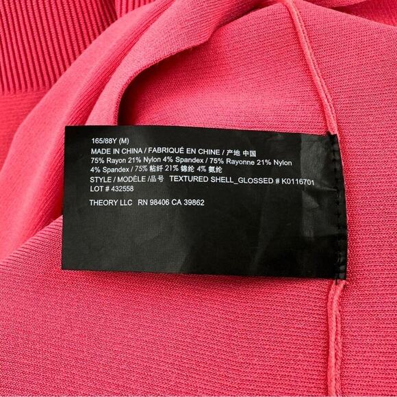 Theory Textured Shell Blouse Sz M - Picture 6 of 8